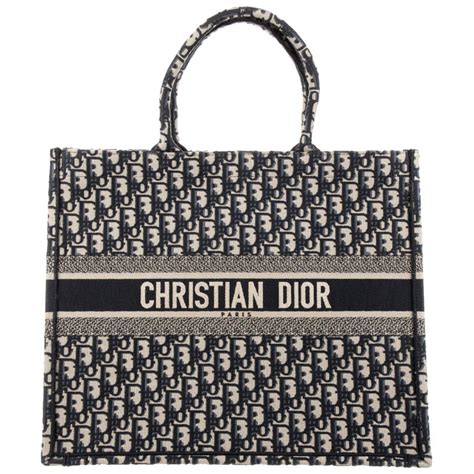 navy cloth dior bag|Dior carryall tote.